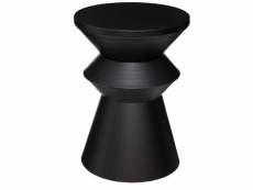 Table d'appoint en fer coloris noir - diamètre 36