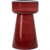 Table d'appoint - rouge - verre - 6779117 - Rouge -