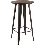 Table de bar ronde Chimie ∅60 cm - Noir