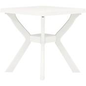 Table de bistro Blanc 70x70x72 cm Plastique