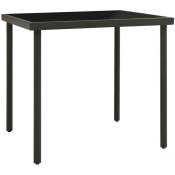 Table � d�ner d'ext�rieur Anthracite 80x80x72