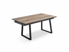 Table extensible 160-240 cm céramique effet bois pieds luge - texas 02 65087488_65087496