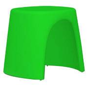 Tabouret empilable Amélie / Plastique - Slide vert en plastique