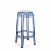Tabouret haut empilable Charles Ghost / H 65 cm - Polycarbonate