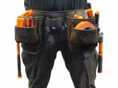 Toolpack ceinture porte-outils à poche double pro capital marron 424996