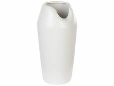 Vase décoratif en grès blanc 33 cm apamea 398209