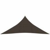 Voile d'ombrage 160 g/m Marron 4x4x4 m pehd - Inlife