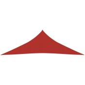 Voile d'ombrage 160 g/m² Rouge 4x4x5.8 m PEHD - Rouge