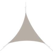 Voile d'ombrage triangle 3 x 3 x 3m - Taupe