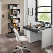 Web Furniture - Bureau 100x60 avec plateau coulissant chambre Sliding m Ardesia