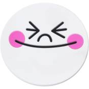 2016 Brand New HOT Cartoon Skidproof Kawaii Coupe Mat, Silicone Pad Mode Vaisselle Coupe Isolant Mignon Mat XHH05228 ( de Sourire Blanc)