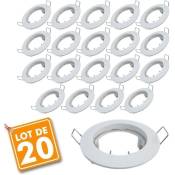Arum Lighting - Lot de 20 supports encastrable fixe blanc D79