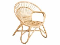 Aubry gaspard - fauteuil en rotin naturel tengah
