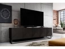 Bobochic meuble tv 200 cm alice pieds en métal noir