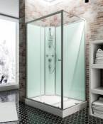 Cabine de douche intégrale Ibiza Schulte 160 x 90 cm ouverture gauche