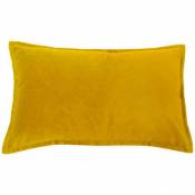 Coussin 30x50 cm VELVETIC Coloris jaune