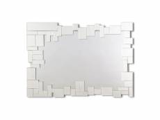 Dekoarte e063 - miroirs muraux modernes | grands miroirs rectangulaires argent | 1 pièce 100x70 cm E063