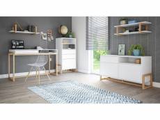 Ensemble meuble 3 - Blanc - Style moderne Oslo