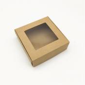 Ensoleille - 10 pièces boîte de papier fenêtre transparente boîte à savon bijoux cadeau emballage boîte cadeau de mariage boîte à bonbons(boîte de