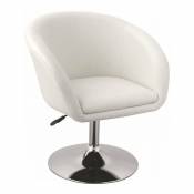 Fauteuil siège chaise design lounge pivotant cuir