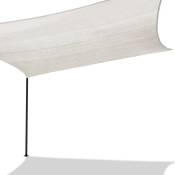 Idmarket - Voile d'ombrage rectangulaire 4x6 m blanc - Blanc