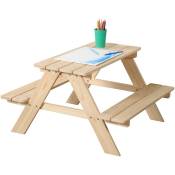 Kesper - Table de pique-nique pour enfants, pin, hauteur 50 cm