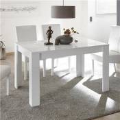 M-012 Table de Repas Blanc laqué Design 180 cm ELMA