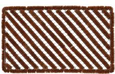 Paillasson spirale en fibres de coco 75 x 45 cm