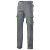 Pantalons de travail Velilla 103004 - 34 - l/xl - Gris / vert - Gris / vert