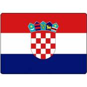 Pays Du Monde - Surface de découpe Croatie en verre 28.5 x 20 cm