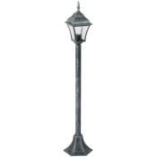 Rabalux - Lampe de table Lampadaire Lampe d'extérieur verre métallique Toscana vieil argent Ø20,5cm b: 14,5 cm h: 106cm IP43