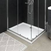 Receveur de douche Bac de douche avec picots Blanc 80x100x4 cm abs 61657
