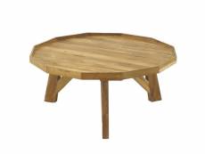 Table basse ronde en bois 90 cm noldor