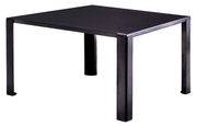 Table carrée Big Irony / 135x135 cm - Zeus noir en métal