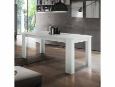 Table extensible bois blanche 140-190x90cm salon salle