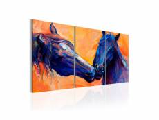 Tableau - blue horses-60x30 A1-N4510