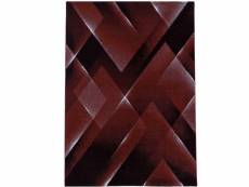 Trend - tapis à motifs géométriques - rouge 080