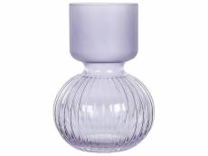 Vase en verre 26 cm violet thetidio 346680