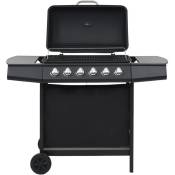 Vidaxl - Barbecue au gaz avec 6 zones de cuisson Acier Noir Black
