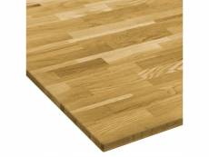 Vidaxl dessus de table bois de chêne massif carré
