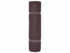 Vidaxl tapis strié pour exposition 1,2x10 m marron