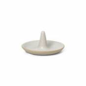 Vide-poche Ring / Porte-bijoux - Ø 9,5 x H 4,5 cm - Ferm Living blanc en céramique