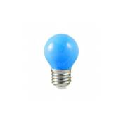 Ampoule led E27 Bulb opaque bleu G45 1W (9W) - Bleu