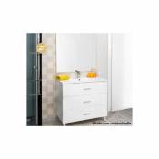 Aqua+ Ondée - Colonne salle de bain à poser blanc long. 132cm - MONTE CARLO