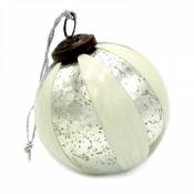 Blanc Mariclo Boule de Noël en Verre, Décoration