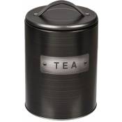 Boite à thé cylindrique métallique