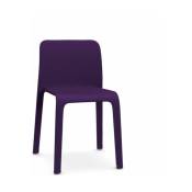 Chaise avec housse en tissu violet First Dressed - Magis