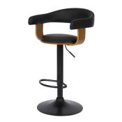 Chaise de bar réglable 62/84 cm en cuir synthétique