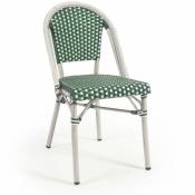 Chaise de jardin style bistrot Marilyn en aluminium