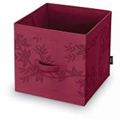 Domopak Living - Cube de rangement - Feuille rouge - 32 x 32 x 32 cm